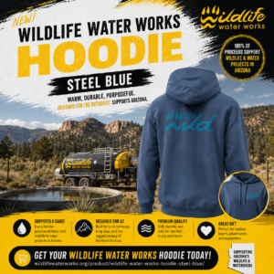 Wildlife Water Works Hoodie Steel Blue