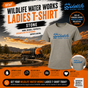 Wildlife Water Works Ladies T-Shirt Stone