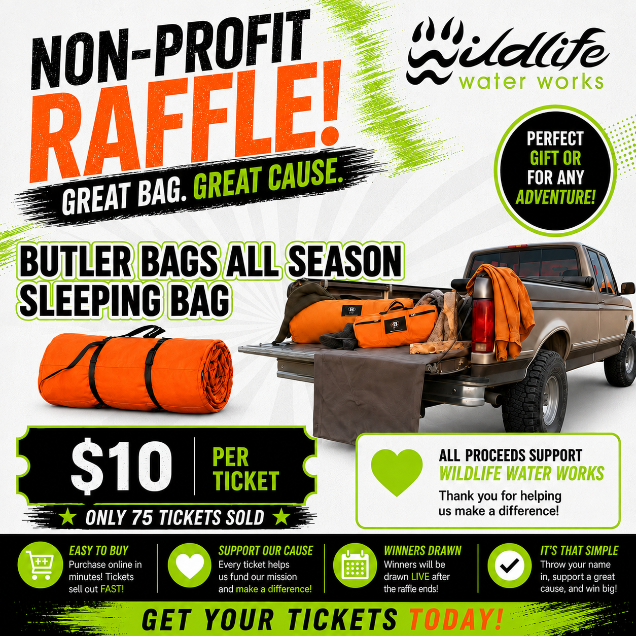 Butler Bags All Season Sleeping Bag Raffle GR26115