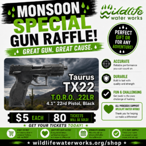 50% OFF MONSOON SPECIAL Taurus TX22 T.O.R.O .22LR 4.1" 22rd Pistol, Black GR26112