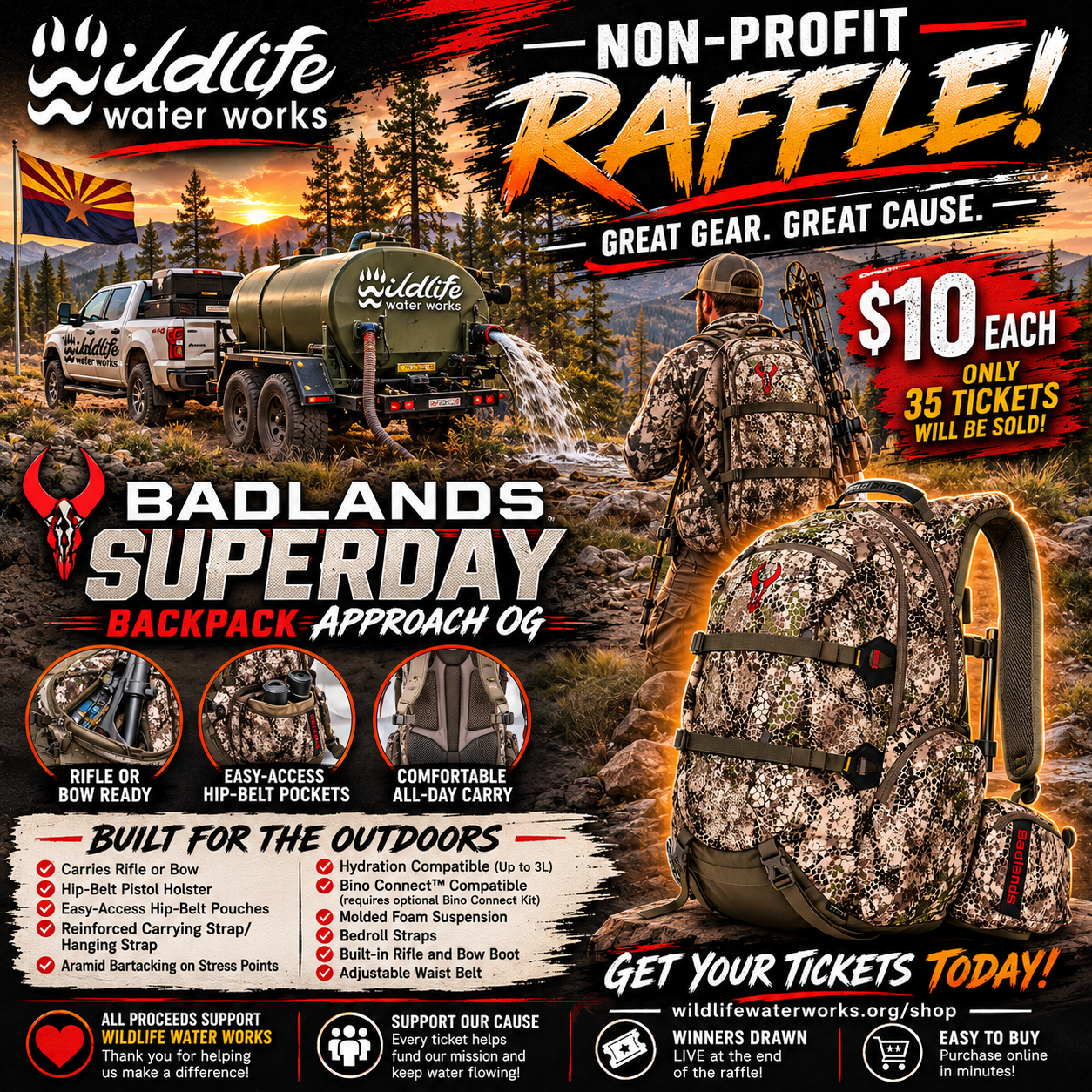 BADLANDS Superday Backpack Approach OG Raffle GR 26121