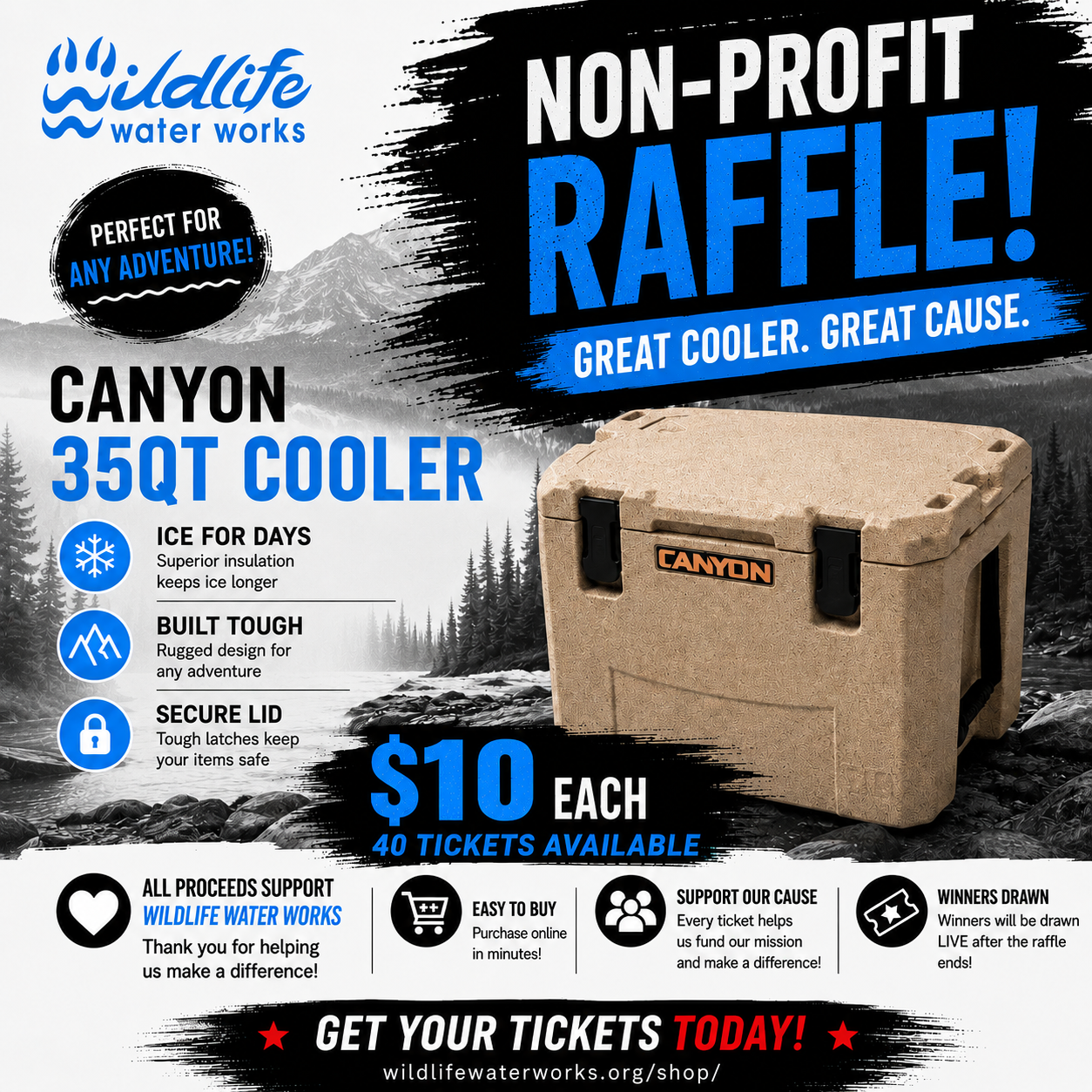 35QT Canyon Cooler Raffle GR26129